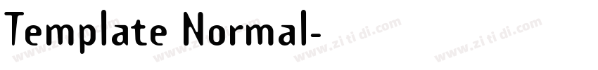 Template Normal字体转换